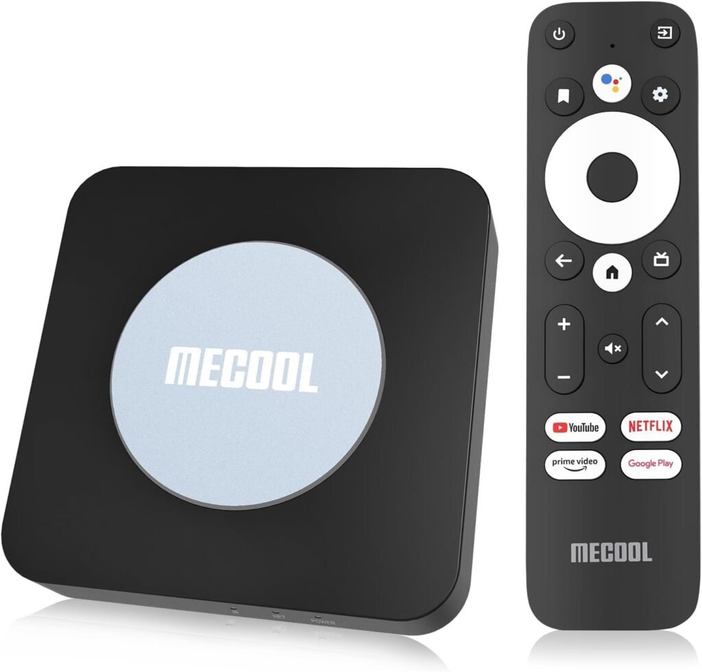 MECOOL KM2 Plus Smart Box Android TV 11 Streaming Media Player, 4K Ultra HD Streaming Device con Ggle Voice Assistant, Netflix Prime Video integrado, WiFi 5 con Bluetooth 5.0 MECOOL KM2 Plus Smart Box Android TV 11 Streaming Media Player, 4K Ultra HD Streaming Device con Ggle Voice Assistant, Netflix Prime Video integrado, WiFi 5 con Bluetooth 5.0