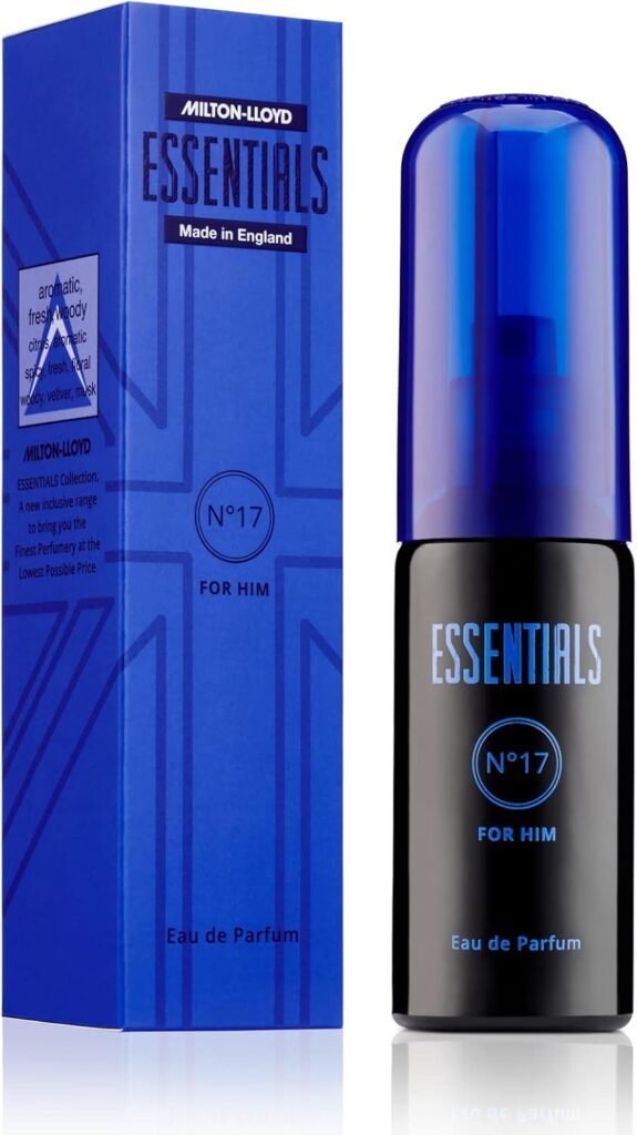 MILTON-LLOYD ESSENTIALS No 17 Perfume for Men. 50ml Eau de Parfum Men, Luxury Fragrance – Mens Aftershave, Long Lasting Fragrance for Men by Milton-Lloyd