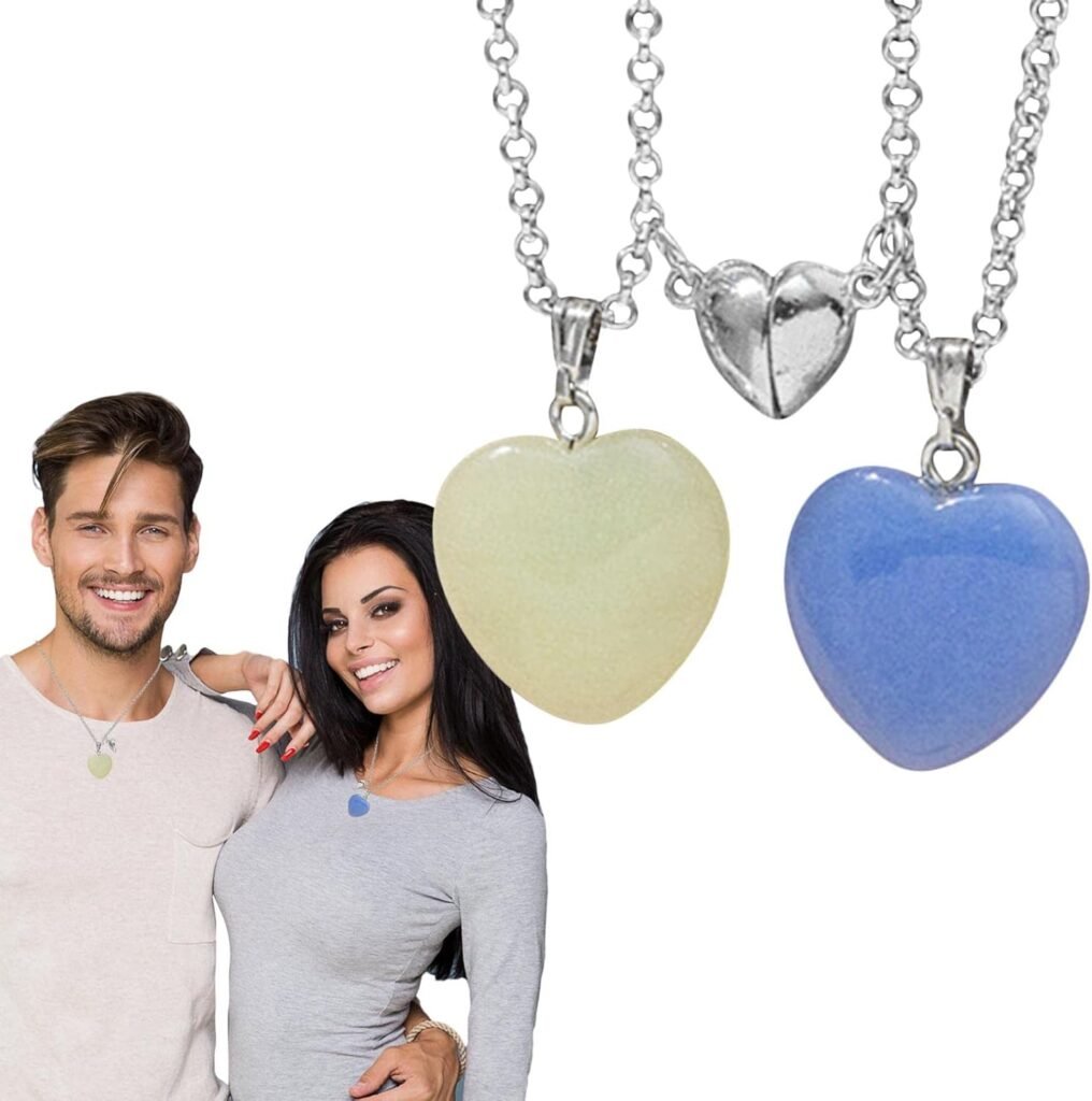 Magnetic Matching Necklace, Mutual Attraction Magnets Couple Matching Pendant, Stone Necklace for Women Men Boy Girl Teen Jewelry Magnetic Matching Necklace, Mutual Attraction Magnets Couple Matching Pendant, Stone Necklace for Women Men Boy Girl Teen Jewelry