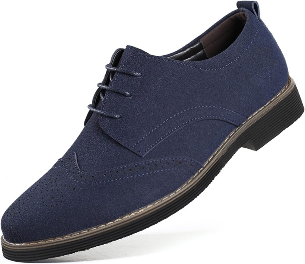 Men’s Classic Brogues Shoes Derbys Shoes Fashion Mens Dress Shoes Business Lace Up Monk Shoes