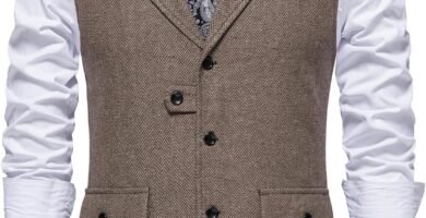 Men’s Herringbone Tweed Waistcoats V Neck Casual Suit Vest for Formal & Informal Occasions Men’s Herringbone Tweed Waistcoats V Neck Casual Suit Vest for Formal & Informal Occasions