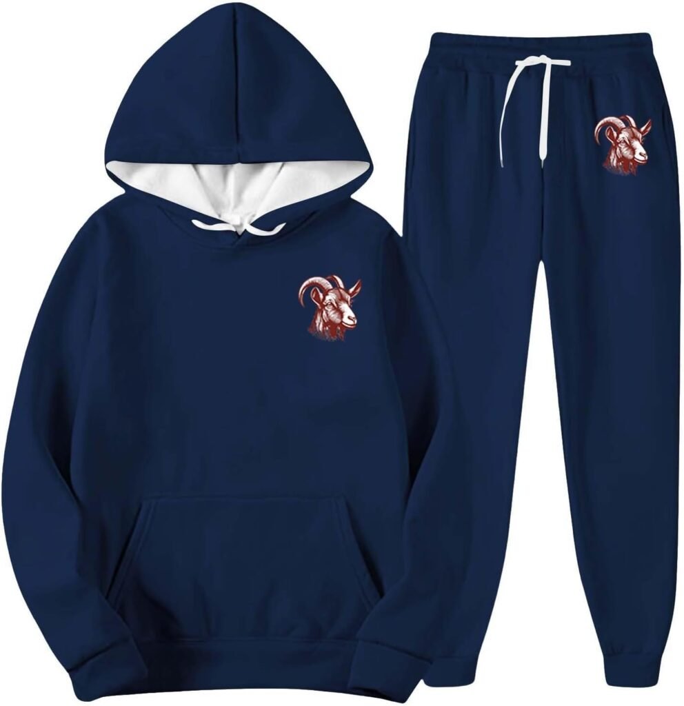 Men’s Tracksuit 2 Piece Casual Long Sleeve Hooded Sweatshirt Baggy Jogger Sweatpants Trouser Suits Fall Warm Casual Sports Sweatsuit Y2K Lounge Wear Men’s Tracksuit 2 Piece Casual Long Sleeve Hooded Sweatshirt Baggy Jogger Sweatpants Trouser Suits Fall Warm Casual Sports Sweatsuit Y2K Lounge Wear