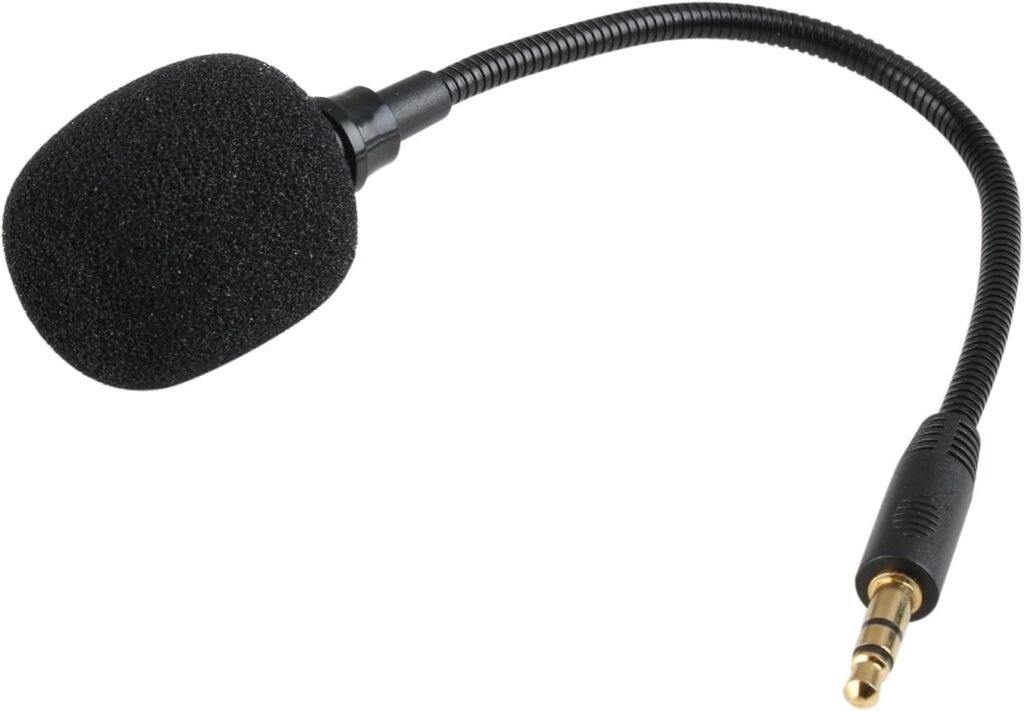 Microphone for Headset, Replacement Mic 3.5mm Boom Detachable Microphone Game Mic Compatible with Turtle Headset On PS4 PS5 Xbox One PC for Any Wireless Headset Microphone for Headset, Replacement Mic 3.5mm Boom Detachable Microphone Game Mic Compatible with Turtle Headset On PS4 PS5 Xbox One PC for Any Wireless Headset