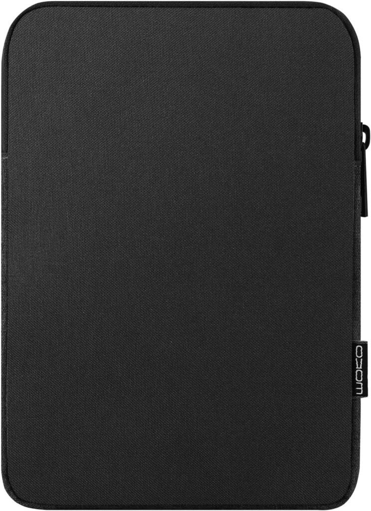 MoKo 12.9 Inch Laptop Sleeve Case Fits iPad Pro 12.9 M2 2022/2021/2020/2018, iPad Pro 12.9 2017/2015, Surface Laptop Go 12.4″, Polyester Bag Fit with Apple Pencil and Smart Keyboard, Black