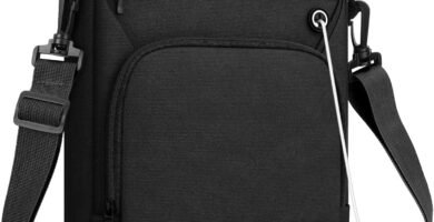 MoKo 15.6 Inch Tablet Sleeve Bag, Fits 15″ MacBook Air/Pro, 15.4″ Macbook Pro/Pro Retina, 15″ Surface Laptop 5/3, 15.6″ ASUS ROG G531GT, Multifunctional Bag with Shoulder and Headphone Port, Black