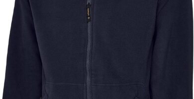 Monogram Adult Men’s Large Sizes Blue XXL Polyester Solid Long Sleeve Hip-Length T-Back Trench Coat with 2 Pockets