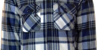 MyShoeStore Mens Padded Shirts Lumberjack Collared Hooded Flannel Check Jacket Thick Quilted Work Wear Warm Thermal Fleece Fur Lined Top Casual Coat