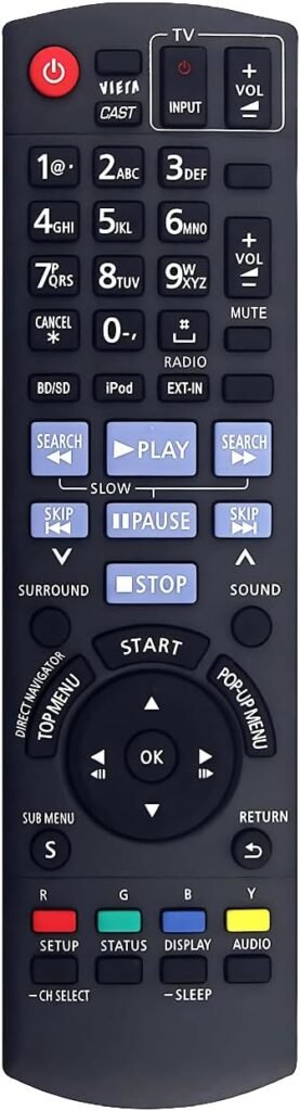 N2QAKB000072 Replacement Remote for Panasonic Home Theater Sound System SC-BTX70 SA-BTX70 SC-BT300 SC-BT303 SC-BT203 SA-BT300 SC-BT200 SA-BT303 SA-BT200 SA-BT203 N2QAKB000072 Replacement Remote for Panasonic Home Theater Sound System SC-BTX70 SA-BTX70 SC-BT300 SC-BT303 SC-BT203 SA-BT300 SC-BT200 SA-BT303 SA-BT200 SA-BT203