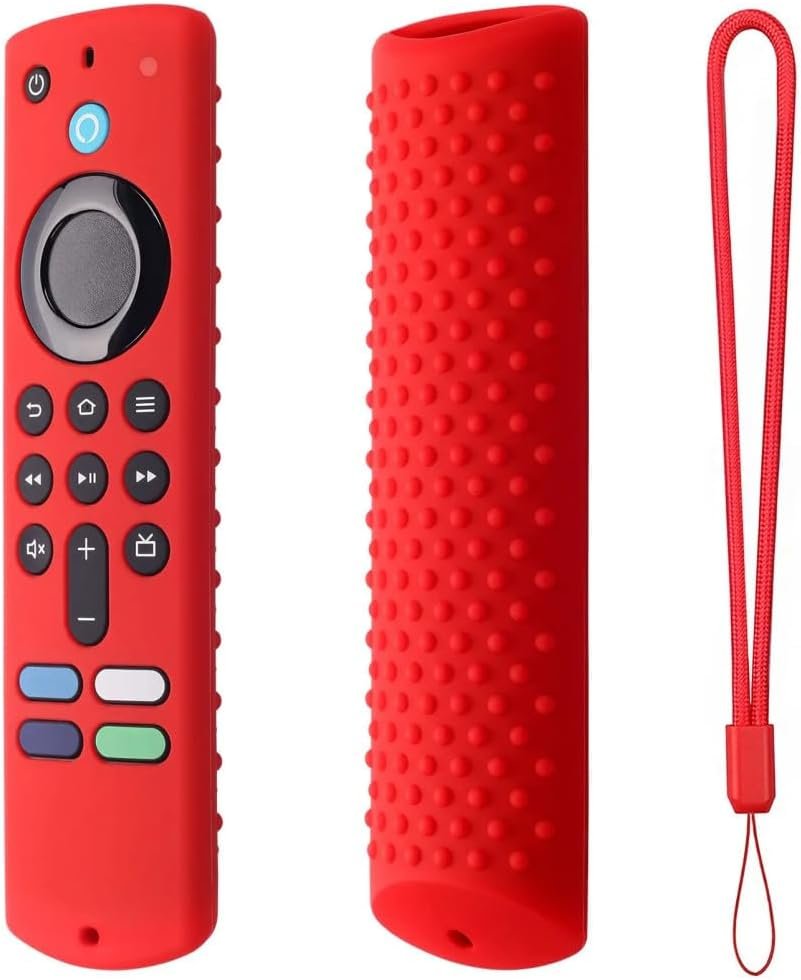 NAWVNMI Silicone Protective Case for Firestick 4k Alexa Voice Remote,For Amazon Fire TV Stick (3rd Gen) Shockproof Remote Control Replacement Cover Case Holder Sleeve Protector,red NAWVNMI Silicone Protective Case for Firestick 4k Alexa Voice Remote,For Amazon Fire TV Stick (3rd Gen) Shockproof Remote Control Replacement Cover Case Holder Sleeve Protector,red