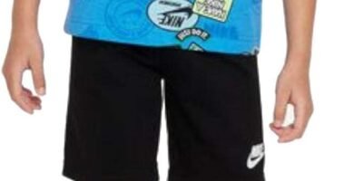 NIKE Kids & Teens B NSW AOP Ft Short Set 86l693 Complete NIKE Kids & Teens B NSW AOP Ft Short Set 86l693 Complete