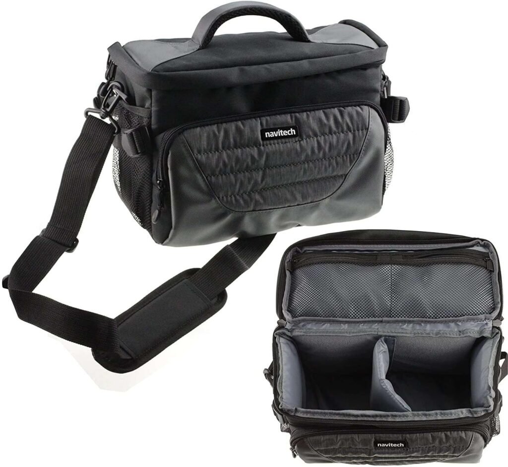 Navitech Grey Shoulder Camera Bag Compatible With Nikon D7000 Digital SLR Camera