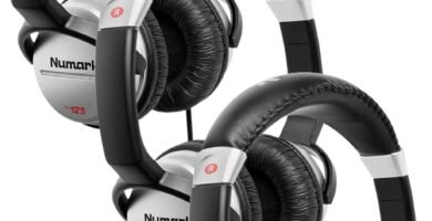 Numark HF125 – Ultra-Portable Professional DJ Headphones with 6 ft Cable, 40 mm Drivers for Extended Response & Closed Back Design for Superior Isolation, Black (Pack of 3) Numark HF125 – Ultra-Portable Professional DJ Headphones with 6 ft Cable, 40 mm Drivers for Extended Response & Closed Back Design for Superior Isolation, Black (Pack of 3)
