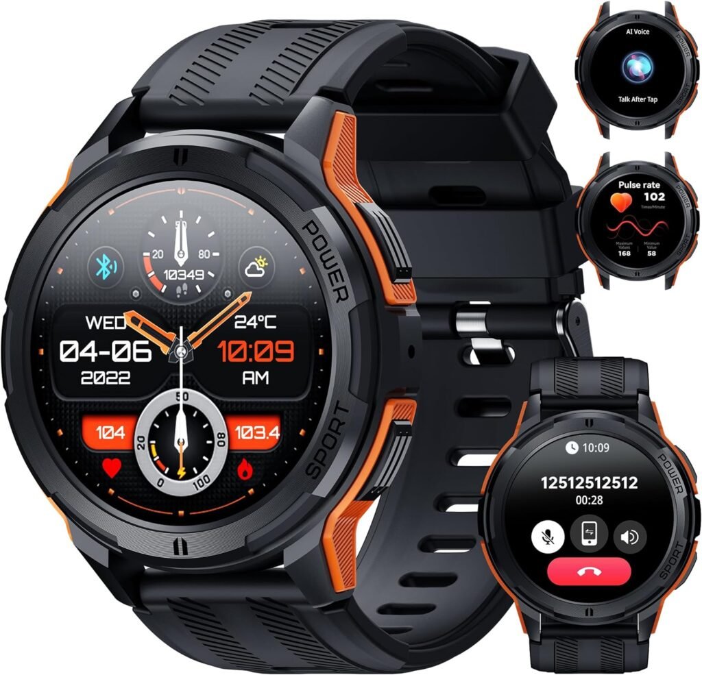 OUKITEL Smart Watch for Men BT10, Smart Watches with Bluetooth Voice Call for Android iOS Phone, 1.43″ AMOLED Smartwatch with Heart Rate SpO2 Pressure Sleep Monitor, Waterproof Tactical Fitness Watch OUKITEL Smart Watch for Men BT10, Smart Watches with Bluetooth Voice Call for Android iOS Phone, 1.43″ AMOLED Smartwatch with Heart Rate SpO2 Pressure Sleep Monitor, Waterproof Tactical Fitness Watch