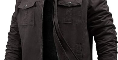 PASUDA Men’s Winter Jacket Fleece Lined Coat Warm Cotton Military Jacket Bomber Cargo Coats with Multi Pockets Thermal Thick Windbreaker Jackets For Work Casual Outdoor