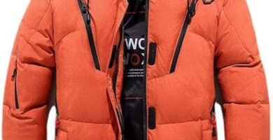 POOPFIY Winter Warm Men Jacket Coat White Duck Down Parka Thick Puffer Stand Thick Hat Overcoat Down Jacket Men