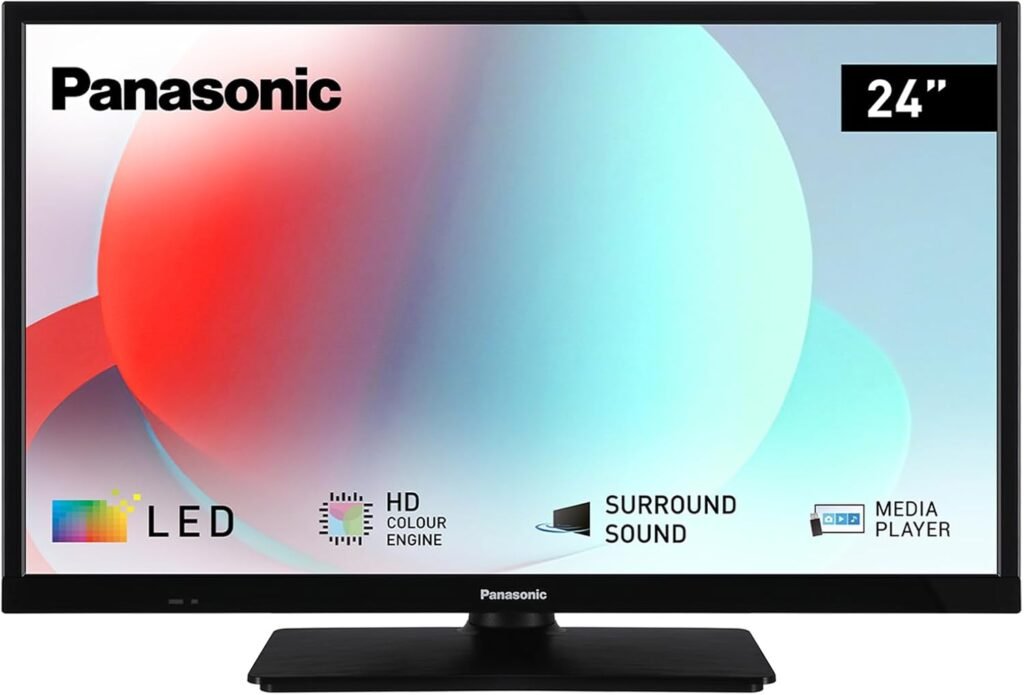Panasonic TS-24N30AEY, N30 Series 24 inch HD LED TV, 2024, USB Media Player, High Contrast, HD Triple Tuner, HDMI, Wall-Mount Option, Thin Frame, For An Exceptional Visual Experience
