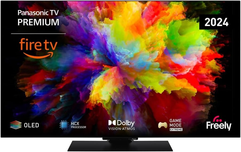 Panasonic TV-55Z80AEY Z80 Series 55 inch 4K Ultra HD OLED Smart TV, 2024, Fire TV, Freely, Dolby Vision & Atmos, Alexa Voice Control, Airplay, Black