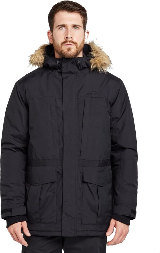 Peter Storm Men’s Peter Parka III Jacket with Faux Fur Trimmed Hood & 7 Utility Pockets, Waterproof, Breathable & Insulated Winter Coat, Walking, Hiking & Outdoor Recreation, 5000mm HH Peter Storm Men’s Peter Parka III Jacket with Faux Fur Trimmed Hood & 7 Utility Pockets, Waterproof, Breathable & Insulated Winter Coat, Walking, Hiking & Outdoor Recreation, 5000mm HH