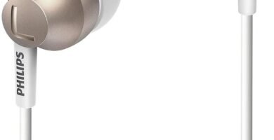 Philips MyJam Chromz In Ear Earbud Headphones – White & Gold (SHE3850GD/27) Philips MyJam Chromz In Ear Earbud Headphones – White & Gold (SHE3850GD/27)