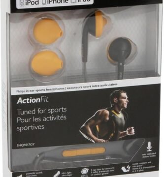 Philips SHQ1017GY Sports Headphone Sports In-Ear Headset for iPhone/iPod – Bundled with Travel Bag, Clip Accessory and 3 Sweat Resistant Ear Cap Sizes for Secure Fit – Orange/Gray Philips SHQ1017GY Sports Headphone Sports In-Ear Headset for iPhone/iPod – Bundled with Travel Bag, Clip Accessory and 3 Sweat Resistant Ear Cap Sizes for Secure Fit – Orange/Gray