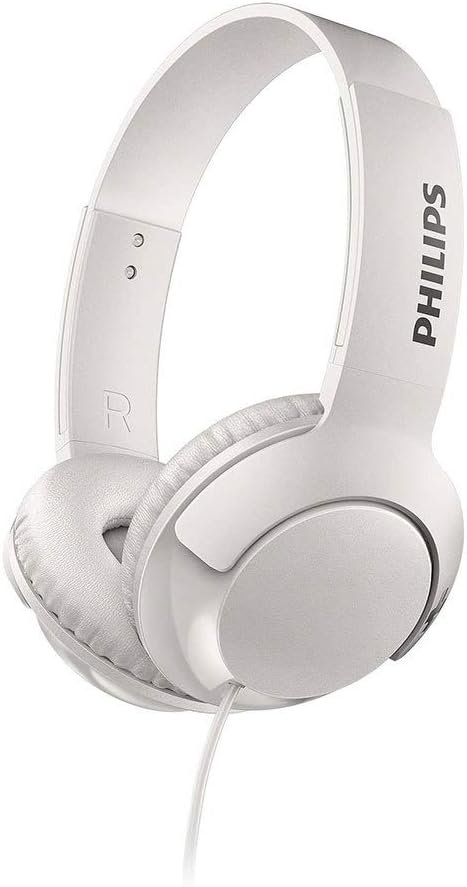 Phillips 070WT/00 Bass + Foldable On-Ear Headphones White