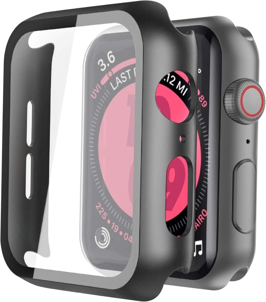 Piuellia 2 Pack Black Hard Case for Apple Watch SE2 SE Series 6 Series 5 Series 4 40mm, iWatch Screen Protector PC Ultra-Thin Overall Protective Cover Piuellia 2 Pack Black Hard Case for Apple Watch SE2 SE Series 6 Series 5 Series 4 40mm, iWatch Screen Protector PC Ultra-Thin Overall Protective Cover