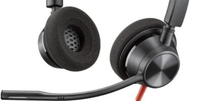 Plantronics – Blackwire 3320 USB-A (Poly) – Wired, Dual-Ear (Stereo) Headset with Boom Mic – USB-A to connect to your PC and/or Mac – Works with Teams, Zoom, & more Plantronics – Blackwire 3320 USB-A (Poly) – Wired, Dual-Ear (Stereo) Headset with Boom Mic – USB-A to connect to your PC and/or Mac – Works with Teams, Zoom, & more