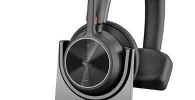 Poly Voyager 4310 UC Wireless Headset & Charge Stand – Single-Ear Bluetooth Headset w/Noise-Canceling Boom Mic – Connect PC/Mac/Mobile – Works w/Teams (Certified), Zoom Poly Voyager 4310 UC Wireless Headset & Charge Stand – Single-Ear Bluetooth Headset w/Noise-Canceling Boom Mic – Connect PC/Mac/Mobile – Works w/Teams (Certified), Zoom