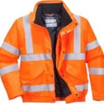 Portwest RT32 Waterproof Reflective Hi-Vis Winter Bomber Jacket Orange, Large