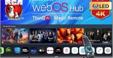 RCA Web OS TV 50-inch QLED 4K UHD Smart TV, MEMC HDR10 ThinQ AI, Voice Magic Remote Dolby Audio RCA Web OS TV 50-inch QLED 4K UHD Smart TV, MEMC HDR10 ThinQ AI, Voice Magic Remote Dolby Audio