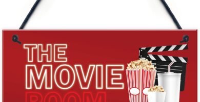 RED OCEAN Home Cinema Room Hanging Sign Home Decor Gift Man Cave Shed Summer House RED OCEAN Home Cinema Room Hanging Sign Home Decor Gift Man Cave Shed Summer House