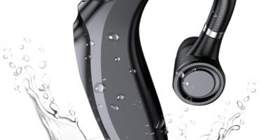 RUOVXWU Bluetooth wireless Headset Handsfree Earpiece,Bluetooth Earpiece,Bluetooth 5.2 Single Headset,Noise Cancelling Waterproof Earphones In-Ear Headphone with Microphone for Business,Office,Driving RUOVXWU Bluetooth wireless Headset Handsfree Earpiece,Bluetooth Earpiece,Bluetooth 5.2 Single Headset,Noise Cancelling Waterproof Earphones In-Ear Headphone with Microphone for Business,Office,Driving