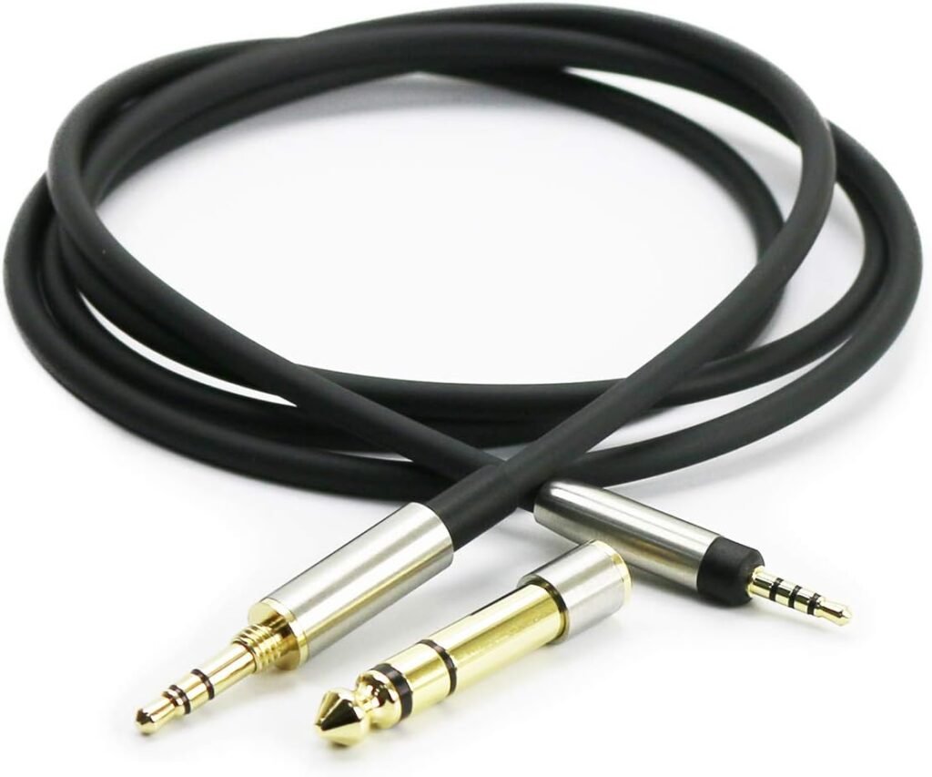Replacement Audio Upgrade Cable Compatible with Bose 700 QuietComfort QC35II QC35 QC25 Noise Cancelling Headphones 3.5mm to 2.5m AUX Cable & 6.35mm adapter 1.2m/4ft Replacement Audio Upgrade Cable Compatible with Bose 700 QuietComfort QC35II QC35 QC25 Noise Cancelling Headphones 3.5mm to 2.5m AUX Cable & 6.35mm adapter 1.2m/4ft