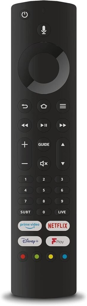 Replacement Remote Control | Alexa Voice Control | Compatible with Currys, JVC, Toshiba, Ferguson & Fire TVs | Universal Toshiba Remote Control | Fire TV Remote Replacement Replacement Remote Control | Alexa Voice Control | Compatible with Currys, JVC, Toshiba, Ferguson & Fire TVs | Universal Toshiba Remote Control | Fire TV Remote Replacement