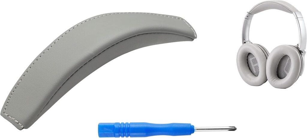 Replacement V3 Headband Cushion pad compatible with Bose QuietComfort 35 (QC35) and QuietComfort 35 II (QC35 II). The Headband is NOT Compatible with Any Other Headphone Models (QC35 HB Grey)
