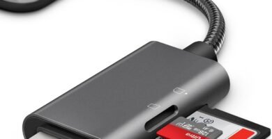 SD Card Reader for iPhone iPad, AkHolz 4 in 1 Camera Card Viewer SD Card Reader Adapter for SD Micro SD Card, Camera Memory Card Reader Compatible with iPhone iPad iPod Windows Mac OS Desktop, Laptop