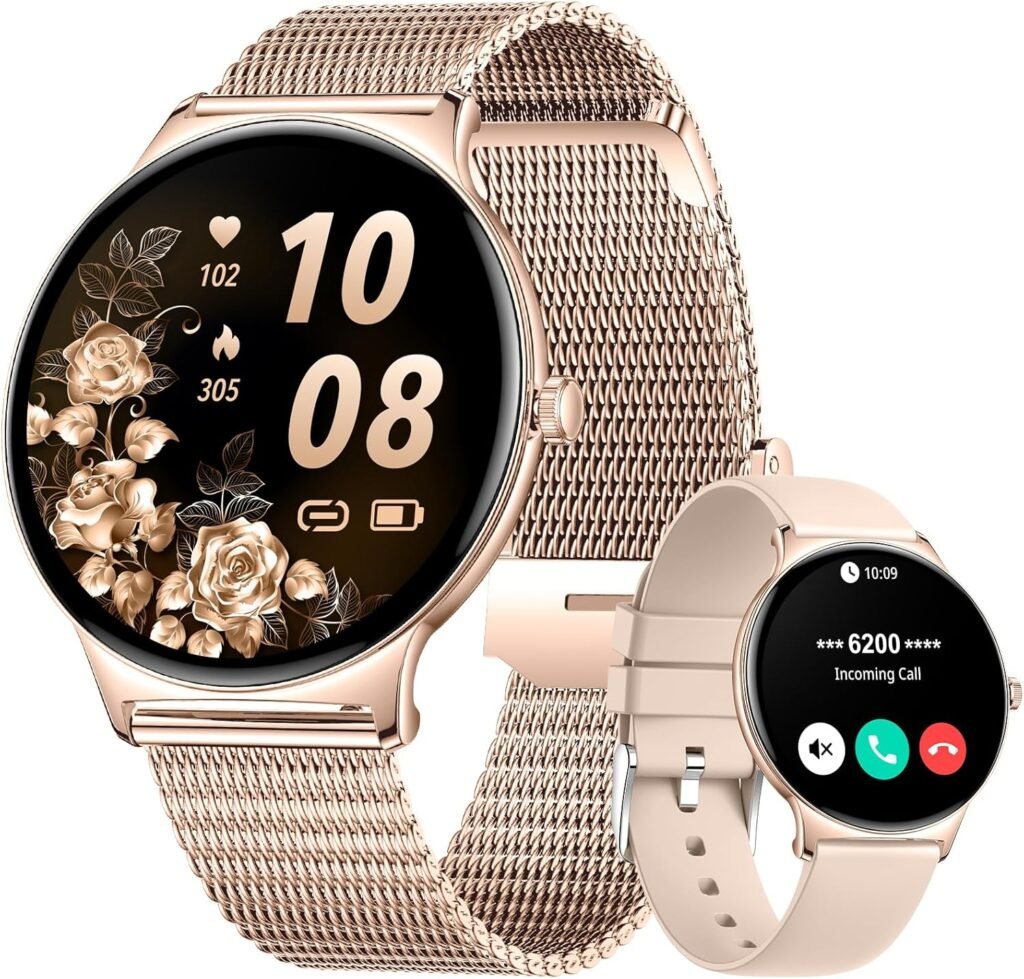 SIEMORL Smart Watch for Women,1.43″ Fitness Watch Answer/Make Calls/Voice Assistant with Heart Rate SpO2 Sleep Monitor,121 Sports Modes Activity Tracker,Step Counter Women Smartwatch for iOS Android SIEMORL Smart Watch for Women,1.43″ Fitness Watch Answer/Make Calls/Voice Assistant with Heart Rate SpO2 Sleep Monitor,121 Sports Modes Activity Tracker,Step Counter Women Smartwatch for iOS Android