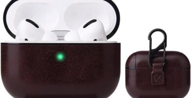 SIFANGDA Stylish Leather Case Cover for AirPods 3,Front LED Visible,360° Protection,Portable Slim Fit Fashion Shockproof Business Casual Cover with Keychain – Coffee SIFANGDA Stylish Leather Case Cover for AirPods 3,Front LED Visible,360° Protection,Portable Slim Fit Fashion Shockproof Business Casual Cover with Keychain – Coffee