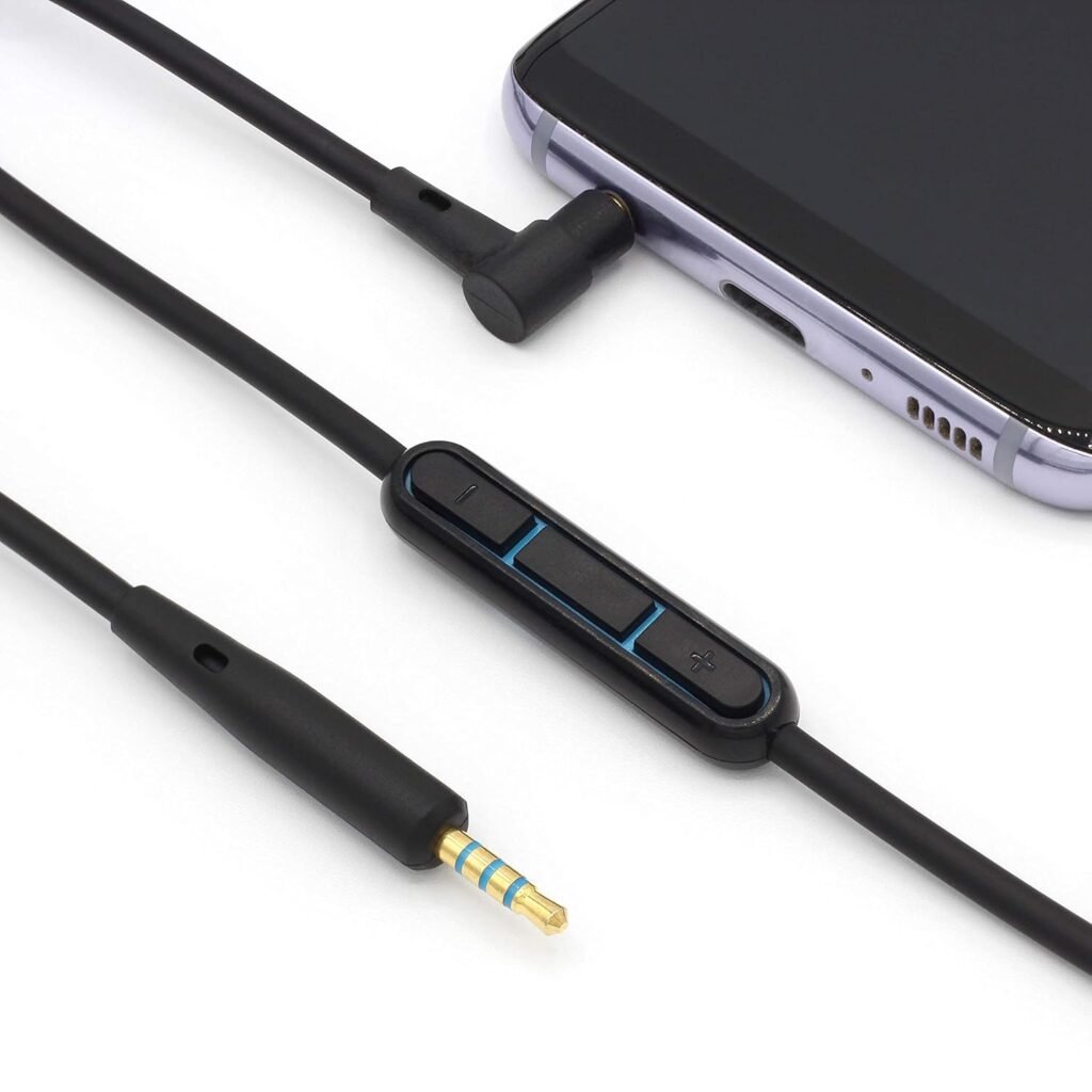SPARKED QC35 ii QC45 QC25 Cable Wire for Bose QuietComfort 45 35 25 Ultra Headphone, Microphone/Remote Inline Mic Volume Control Replacement OE2 AE2i SoundLink SoundTrue for Android Samsung Audio 1.4m SPARKED QC35 ii QC45 QC25 Cable Wire for Bose QuietComfort 45 35 25 Ultra Headphone, Microphone/Remote Inline Mic Volume Control Replacement OE2 AE2i SoundLink SoundTrue for Android Samsung Audio 1.4m