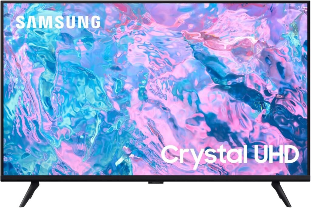 Samsung CU7020 Crystal UHD 4K 50″ Smart TV, With Object Tracking Sound Lite, Gaming Hub, Crystal Processor 4K, Smart TV powered by Tizen, UE50CU7020KXXU, English Model (2024)
