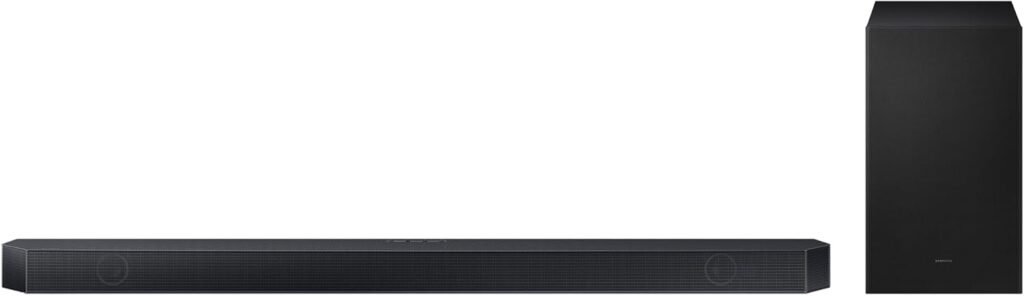 Samsung Wi-Fi Soundbar, Q-Symphony, 3.1.2ch Cinematic Dolby Atmos with Subwoofer, Black, Q700D Samsung Wi-Fi Soundbar, Q-Symphony, 3.1.2ch Cinematic Dolby Atmos with Subwoofer, Black, Q700D