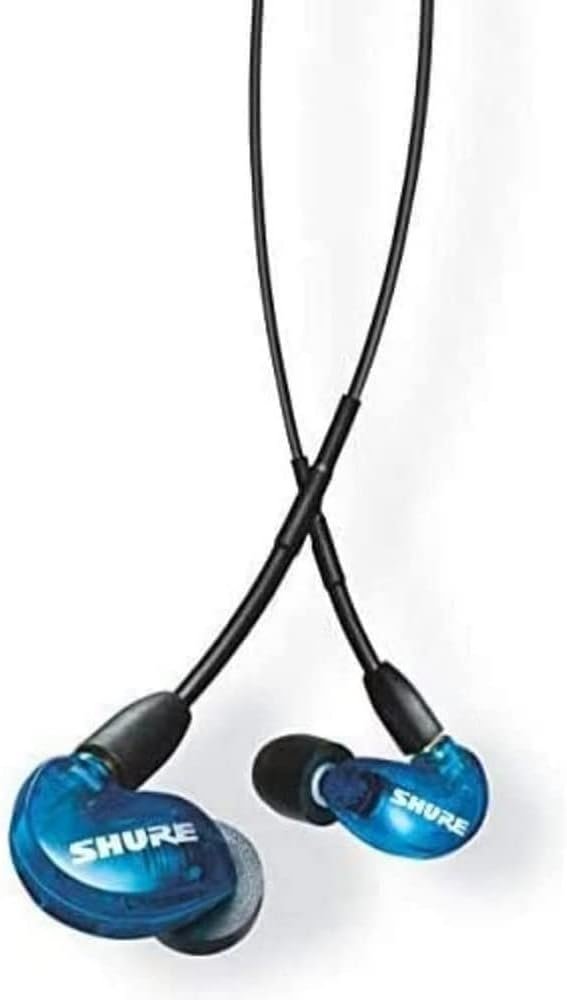 Shure AONIC 215 Wired Sound Isolating Earbuds, Clear Sound, Single Driver, Secure In-Ear Fit, Detachable Cable, Durable Quality, Compatible with Apple & Android Devices – Blue Shure AONIC 215 Wired Sound Isolating Earbuds, Clear Sound, Single Driver, Secure In-Ear Fit, Detachable Cable, Durable Quality, Compatible with Apple & Android Devices – Blue
