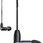 Shure AONIC 3 Wired Sound Isolating Earbuds, Clear Sound, Single Driver with BassPort, Secure In-Ear Fit, Detachable Cable, Durable Quality, Compatible with Apple & Android Devices – Black