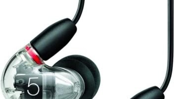 Shure Wired Sound Isolating Earbuds, High Definition Sound plus Natural Bass, Three Drivers, In-Ear Fit, Detachable Cable, Durable Quality, Compatible with Apple and Android Devices, Clear, Aonic 5 Shure Wired Sound Isolating Earbuds, High Definition Sound plus Natural Bass, Three Drivers, In-Ear Fit, Detachable Cable, Durable Quality, Compatible with Apple and Android Devices, Clear, Aonic 5