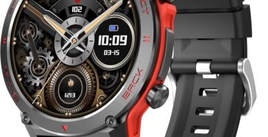 Smart Watch, 1.43”AMOLED Military Smartwatch Men Women Answer/Make Call, Digital Fitness Watch, 110+ Sports, Blood Pressure, Heart Rate, Stress Monitor Sports Watch for Android or iOS Smart Watch, 1.43”AMOLED Military Smartwatch Men Women Answer/Make Call, Digital Fitness Watch, 110+ Sports, Blood Pressure, Heart Rate, Stress Monitor Sports Watch for Android or iOS