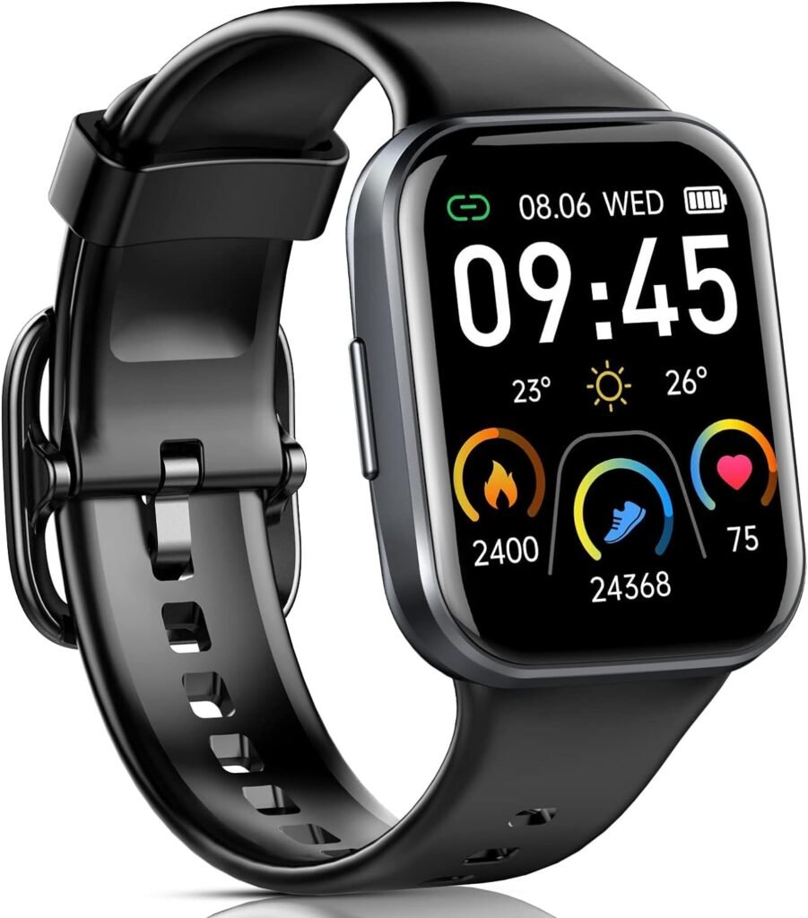 Smart Watch, 1.69″ HD Touch Screen Fitness Watch for Men Women, 25 Sports Modes Fitness Tracker with Heart Rate Sleep Monitor, Pedometer Activity Trackers, IP68 Waterproof Smartwatch for Android IOS