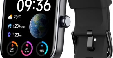 Smart Watch (Answer/Make Calls) with Alexa Built-in, 1.8″ Touch Screen Smartwatch for Heart Rate Sleep SpO2 Monitor, 5ATM Waterproof, 100+ Sports Modes, Calorie/Step Counter for iOS Android Phone Smart Watch (Answer/Make Calls) with Alexa Built-in, 1.8″ Touch Screen Smartwatch for Heart Rate Sleep SpO2 Monitor, 5ATM Waterproof, 100+ Sports Modes, Calorie/Step Counter for iOS Android Phone
