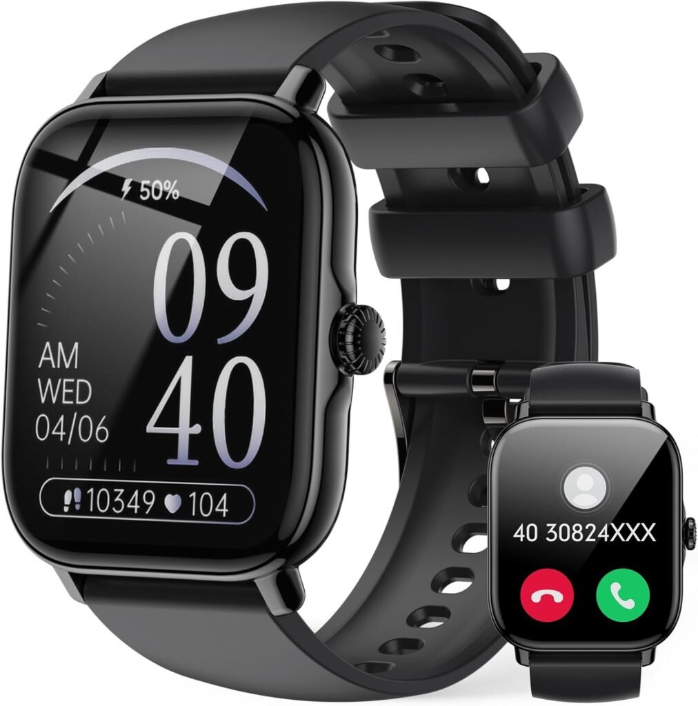 Smart-Watch-for-Men-Women – 1.85″ Fitness Watch with Answer/Make Calls, Heart Rate Sleep Monitor, 111+ Sports, Step Counter, IP68 Waterproof Smartwatch Compatible with Android iOS Gifts for Him Smart-Watch-for-Men-Women – 1.85″ Fitness Watch with Answer/Make Calls, Heart Rate Sleep Monitor, 111+ Sports, Step Counter, IP68 Waterproof Smartwatch Compatible with Android iOS Gifts for Him