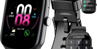 Smart Watch for Men Women Answer/Make Calls, 1.95″ Curved Screen Smartwatch with Heart Rate Sleep Monitor, Fitness Watch with 110+ Sports Modes, IP68 Waterproof Fitness Tracker for iOS/Android, Black Smart Watch for Men Women Answer/Make Calls, 1.95″ Curved Screen Smartwatch with Heart Rate Sleep Monitor, Fitness Watch with 110+ Sports Modes, IP68 Waterproof Fitness Tracker for iOS/Android, Black