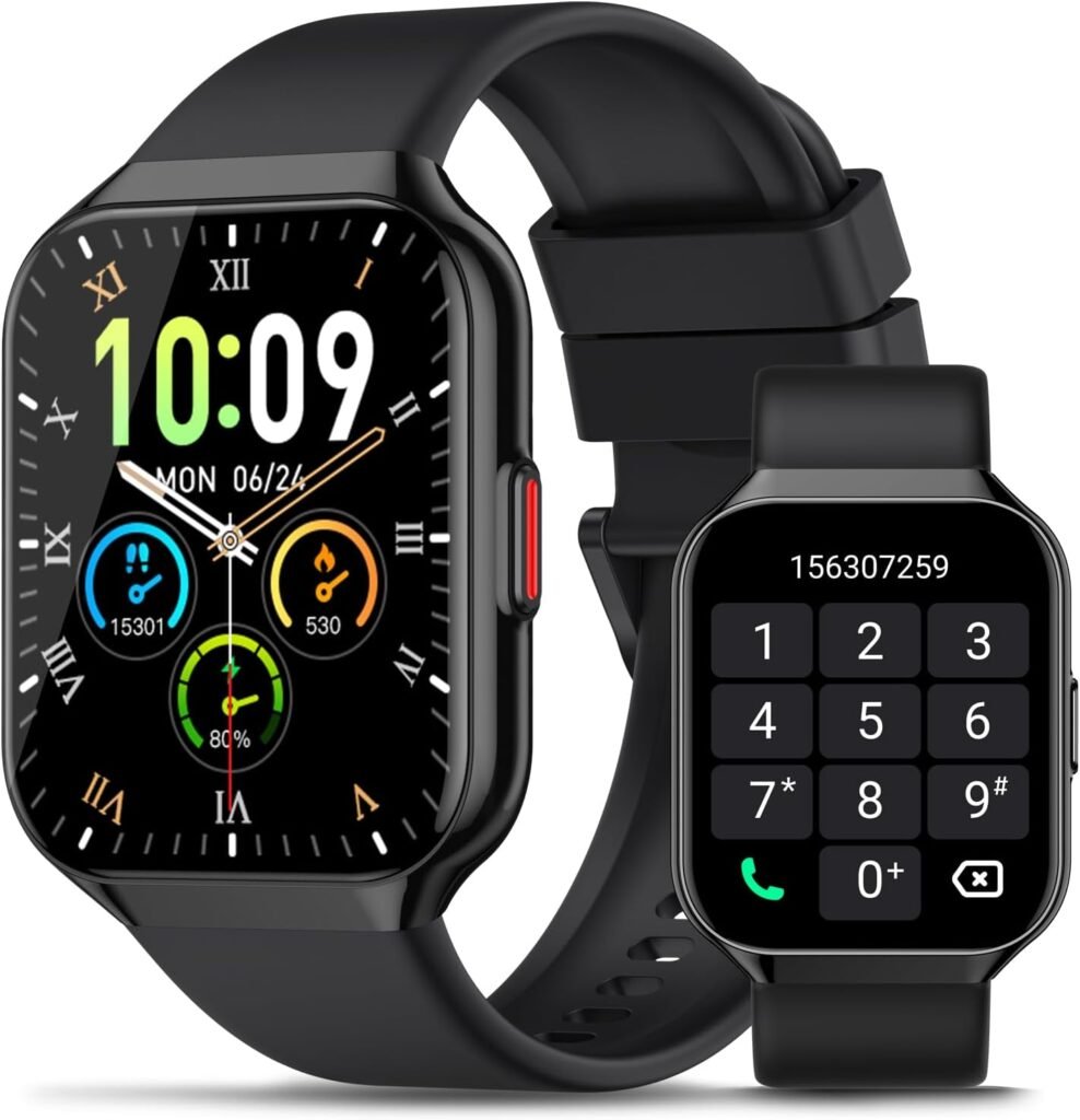 Smart Watch for Men Women Answer/Make Calls, 1.96″ HD Touch Screen Fitness Watch with Heart Rate/Sleep Monitor, Step Counter, 113+ Sports Activity Trackers, IP68 Waterproof Smartwatch for Android/iOS Smart Watch for Men Women Answer/Make Calls, 1.96″ HD Touch Screen Fitness Watch with Heart Rate/Sleep Monitor, Step Counter, 113+ Sports Activity Trackers, IP68 Waterproof Smartwatch for Android/iOS